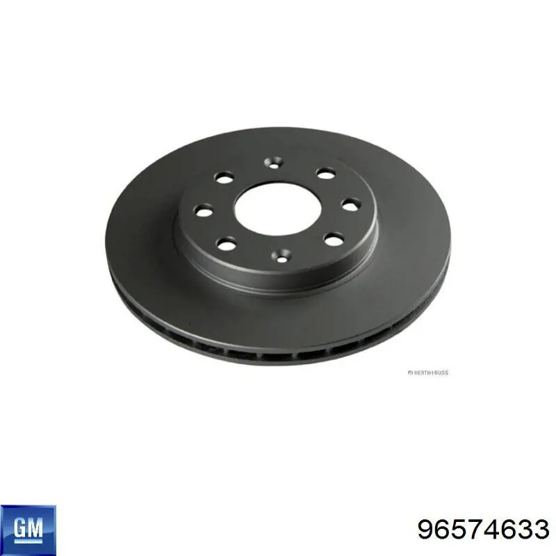 Передний тормозной диск General Motors 96574633