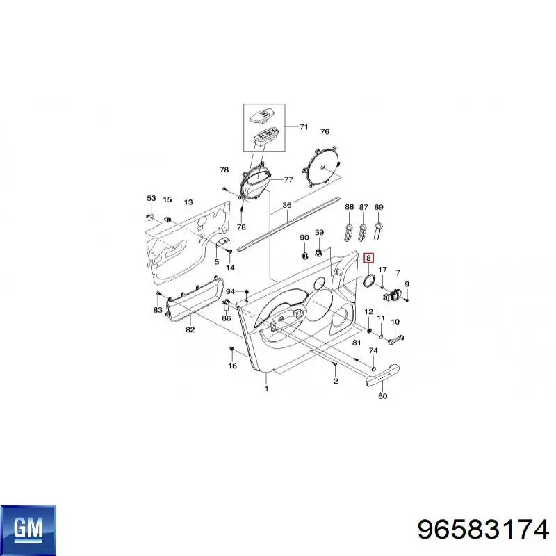  General Motors 96583174 цена, от 0.95 USD