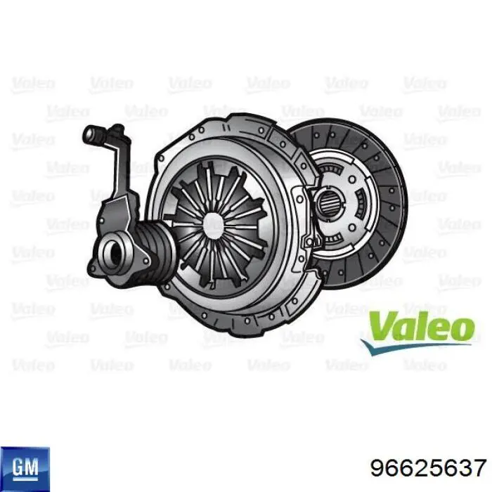 Купить 96625637 VALEO Корзина сцепления
