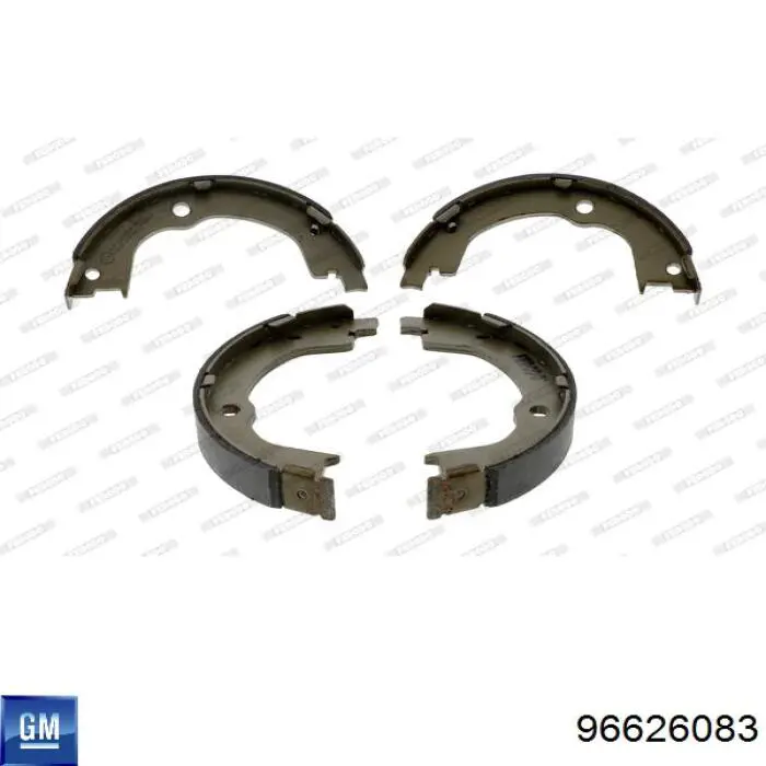Тормозные колодки стояночного тормоза General Motors 96626083 цена, от 25.40 USD