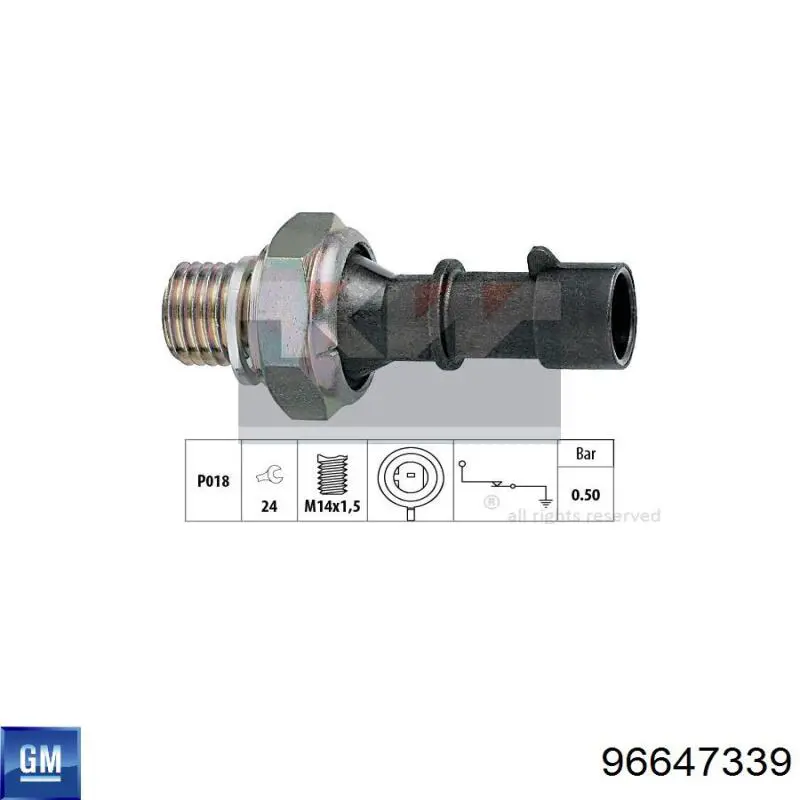 Манометры (указатель давления масла) General Motors 96647339 цена, от 3.07 USD