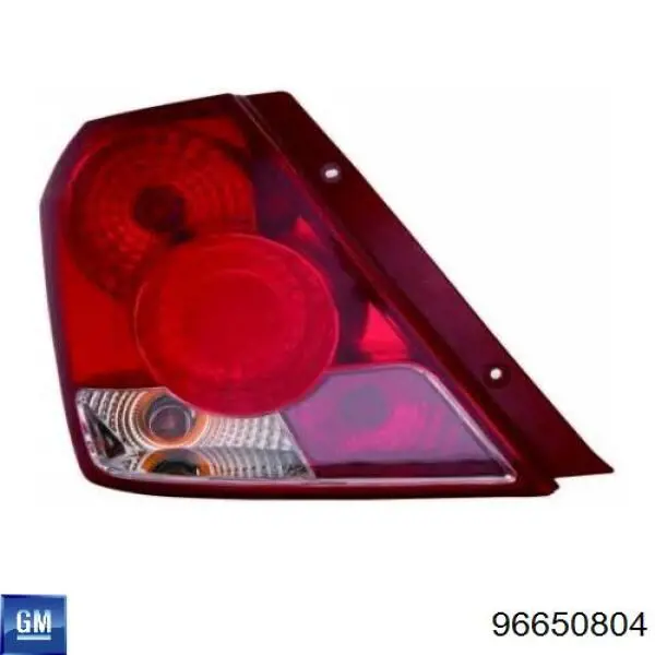 Задняя левая фара General Motors 96650804 цена, от 56.28 USD