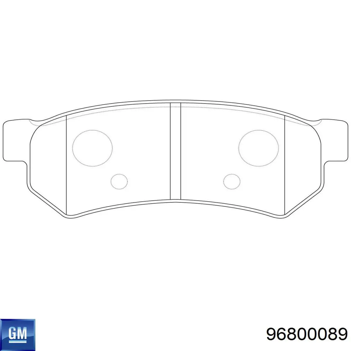 Колодки дисковые  General Motors 96800089 цена, от 11.73 USD