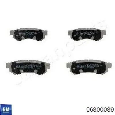 Задние дисковые колодки General Motors 96800089