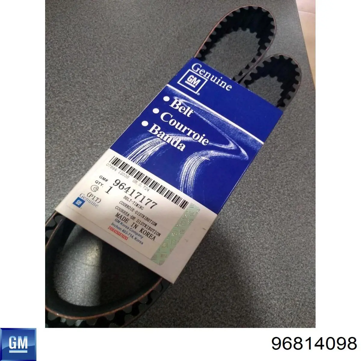Ремень ГРМ 96814098 General Motors