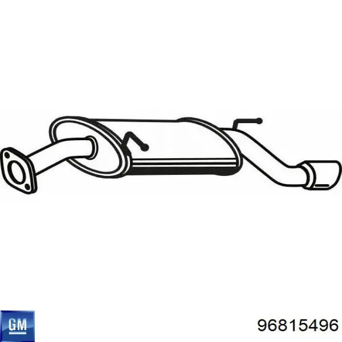 96815496 General Motors Выхлопная труба