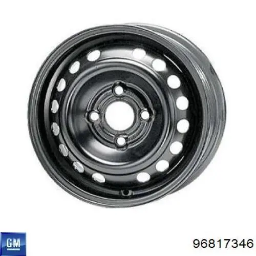 96817346 General Motors диски колесные стальные (штампованные)