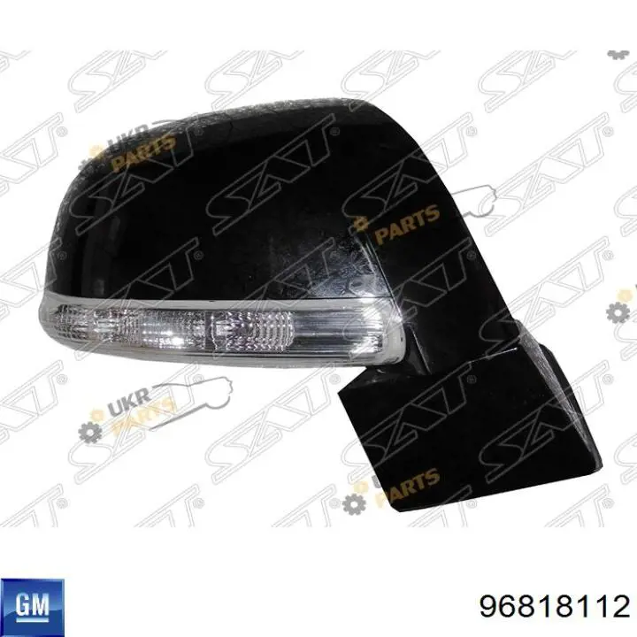 96818112 General Motors Зеркало заднего вида правое