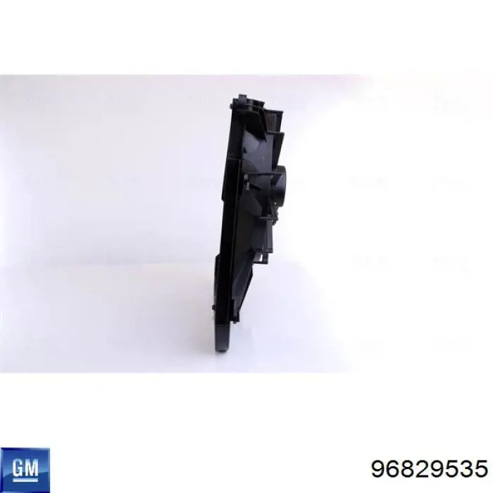 Купить 96829535 General Motors Диффузор вентилятора в сборе с мотором и крыльчаткой