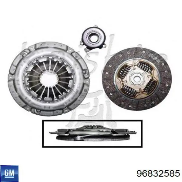 Купить 96832585 General Motors Цилиндр сцепления в сборе с выжимным подшипником