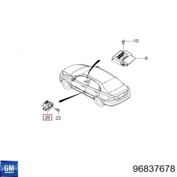  General Motors 96837678 цена, от 0.12 USD