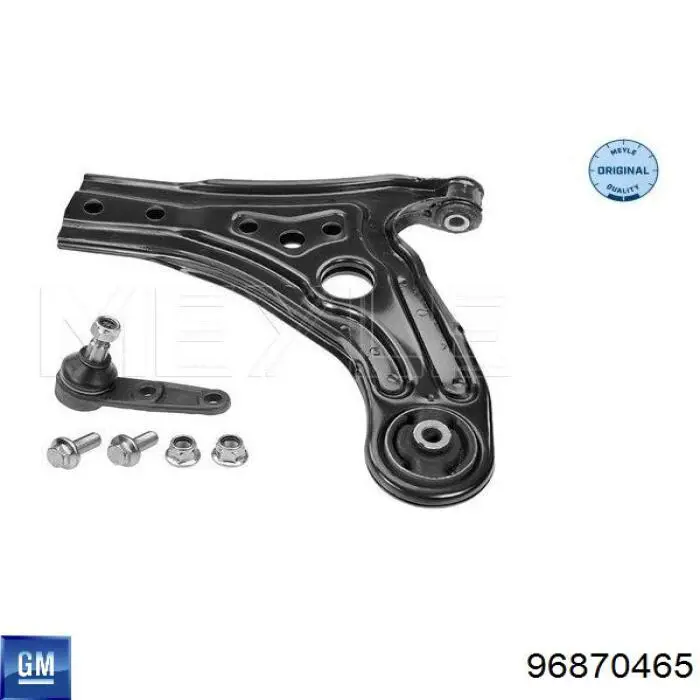 Левый рычаг передней нижней подвески General Motors 96870465 цена, от 35.01 USD