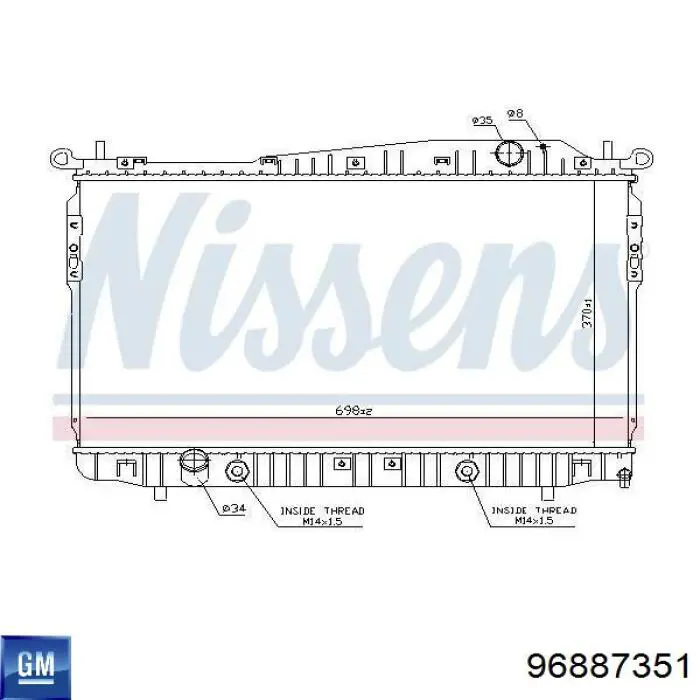 Купить 062997 Glyser Радиатор водяной