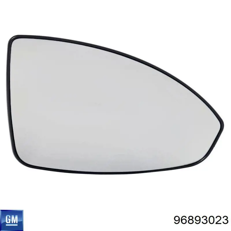 Зеркальный элемент зеркала заднего вида правого General Motors 96893023
