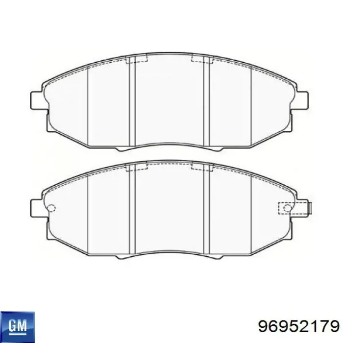 Колодки General Motors 96952179 цена, от 24.38 USD