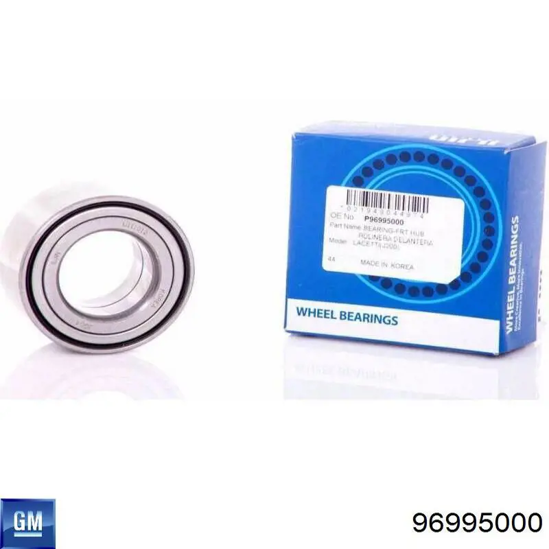 Cojinete de rueda delantero 96995000 GM/Daewoo