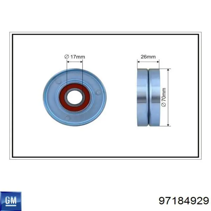 Натяжитель приводного ремня 97184929 General Motors