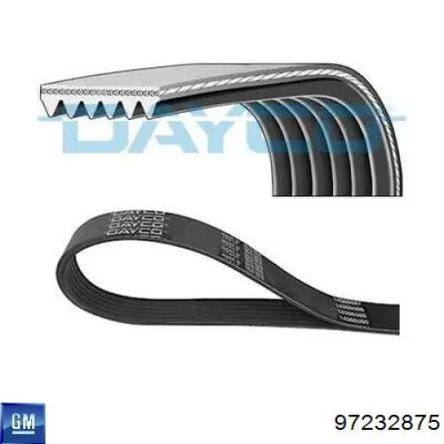 Клиновый ремень General Motors 97232875 цена, от 9.45 USD