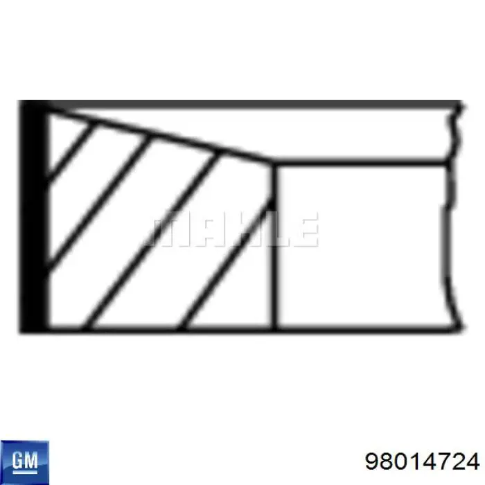 Кольца поршневые STD на 1 цилиндр General Motors 98014724 цена, от 22.88 USD