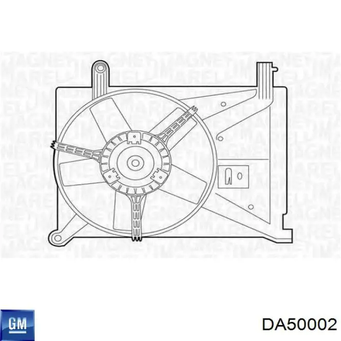 Ventilador (roda de aletas) do radiador de aparelho de ar condicionado para Daewoo Lanos (KLAT)