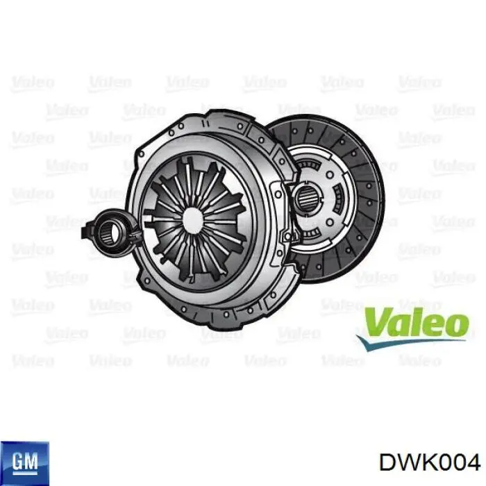 Купить DWK004 General Motors Комплект сцепления (диск, корзина, подшипник)
