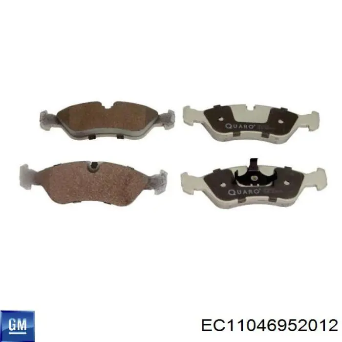 Передние тормозные колодки EC11046952012 General Motors