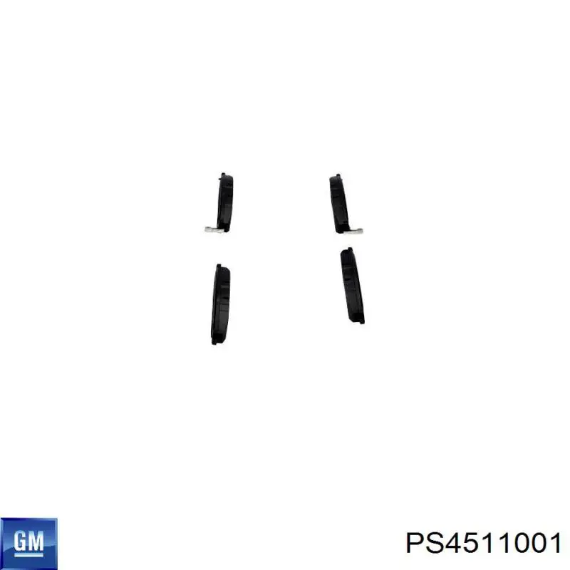 Передние тормозные колодки PS4511001 General Motors