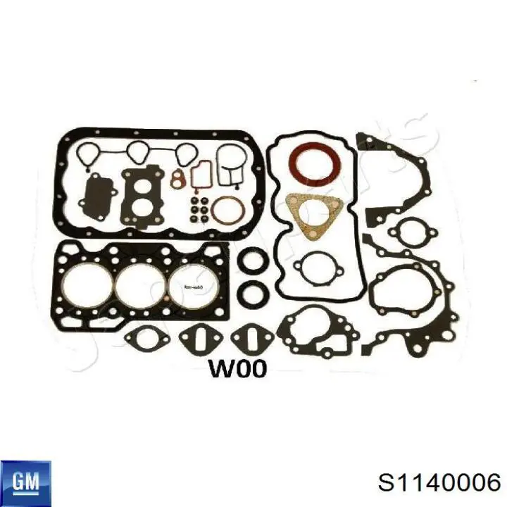 Комплект прокладок двигателя S1140006 General Motors