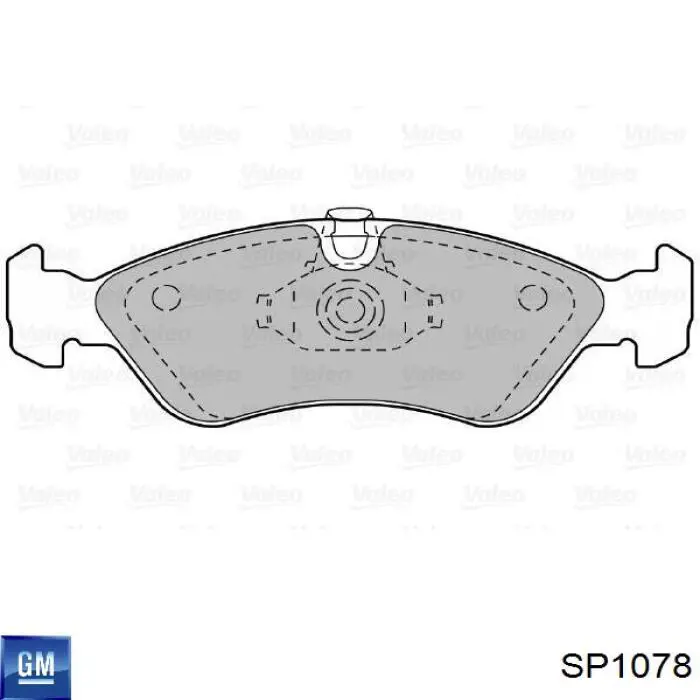 Передние тормозные колодки SP1078 General Motors