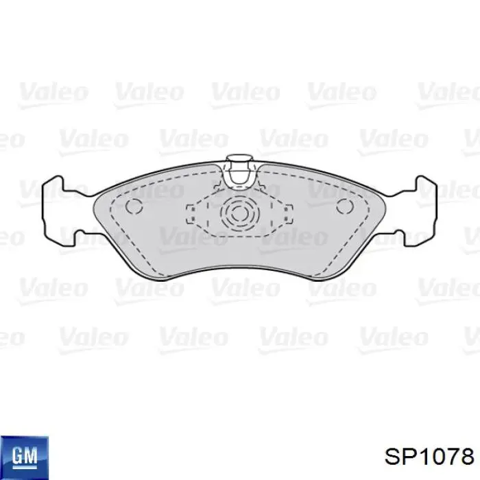 Купить SP1078 General Motors Колодки тормозные
