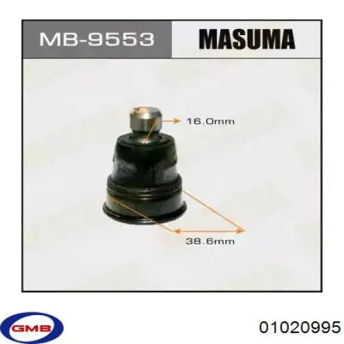 Нижняя шаровая опора GMB 01020995