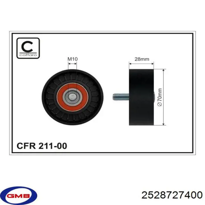 Паразитный ролик 2528727400 GMB