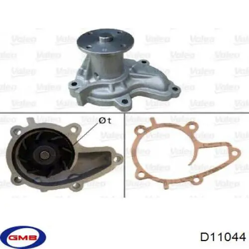 Помпа охлаждения GMB D11044 цена, от 32.06 USD