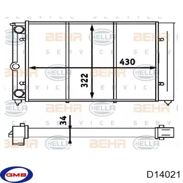 Помпа D14021 GMB