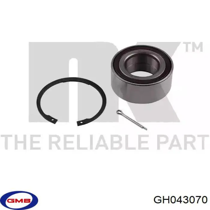 GH043070 GMB подшипник ступицы передней