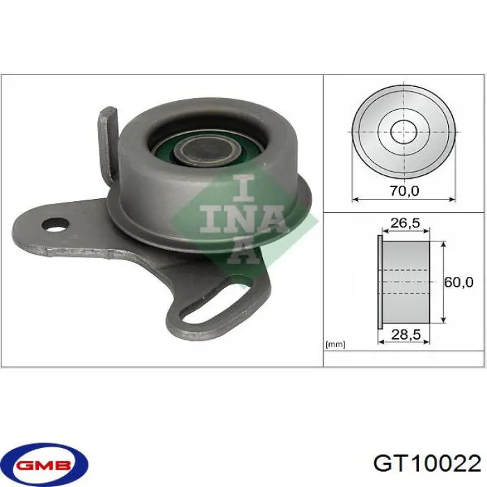 Ролик натяжителя GMB GT10022
