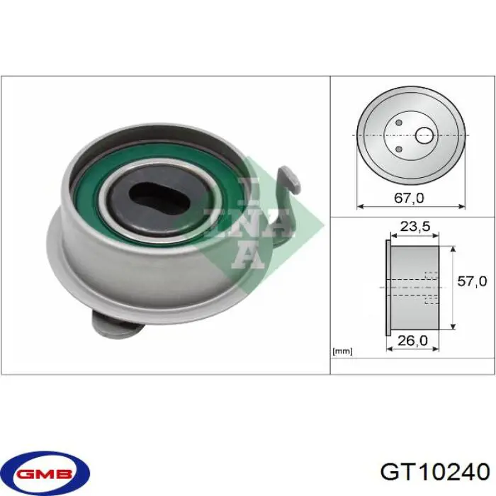 Tensor, correa dentada GT10240 GMB