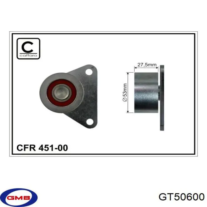 Паразитный ролик ГРМ GT50600 GMB