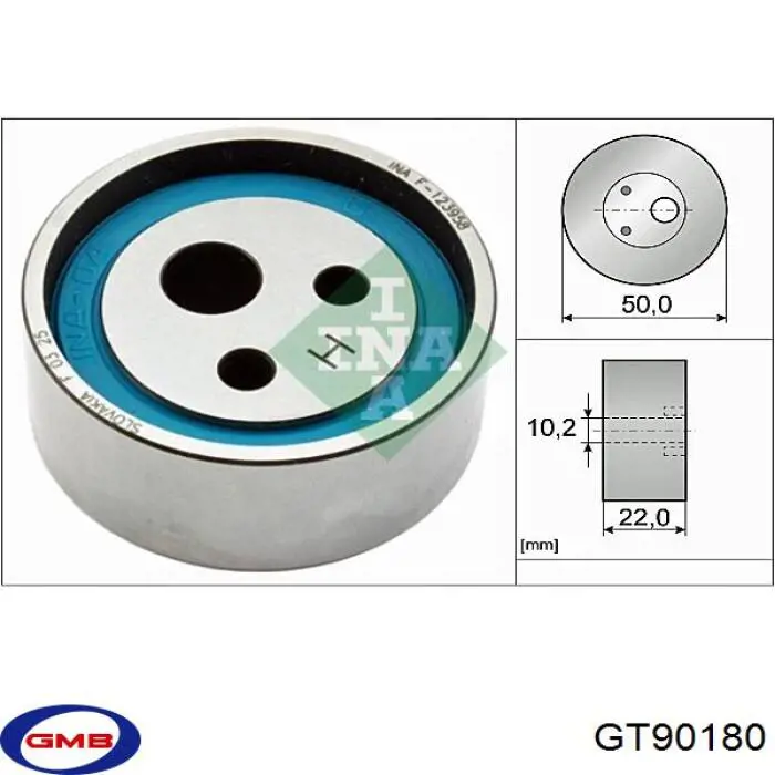 Ролик натяжителя GMB GT90180