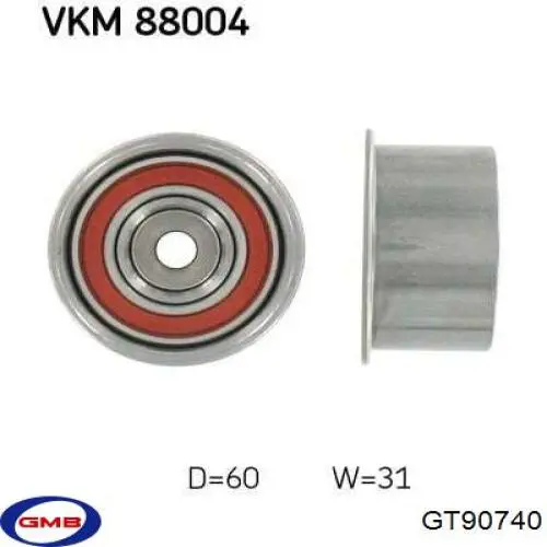 Паразитный ролик ГРМ GT90740 GMB