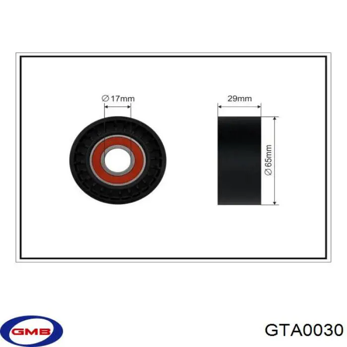 Ролик натяжителя приводного ремня GMB GTA0030