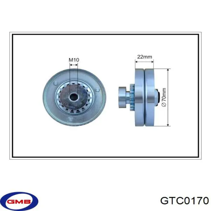 Натяжной ролик GTC0170 GMB