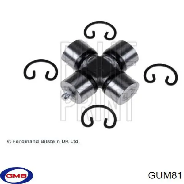 Крестовина заднего карданного вала  GMB GUM81 цена, от 7.42 USD