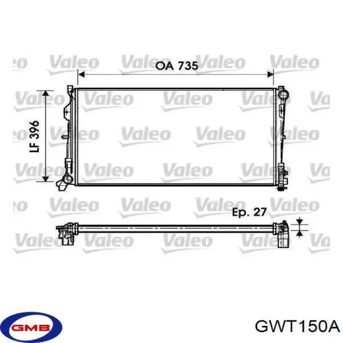 Водяной насос GMB GWT150A