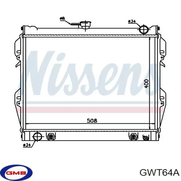 Помпа охлаждения GMB GWT64A цена, от 34.13 USD