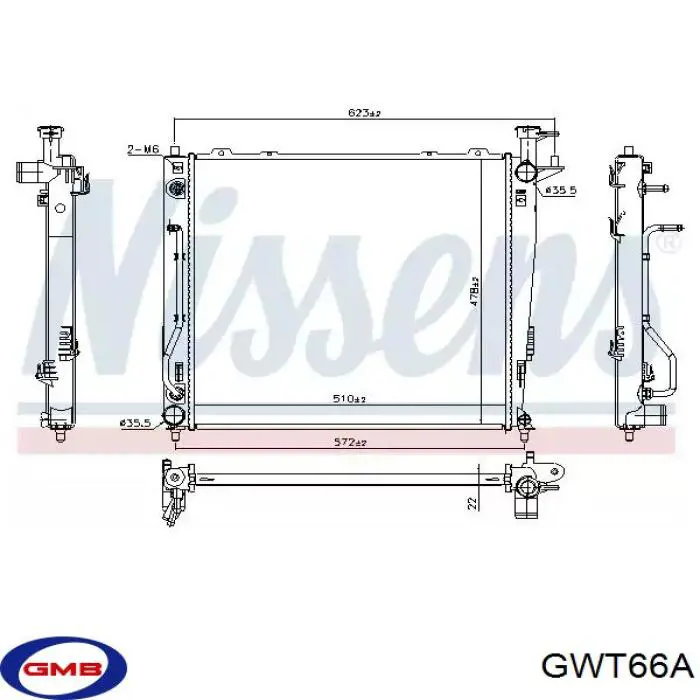 GWT66A GMB Насос водяной