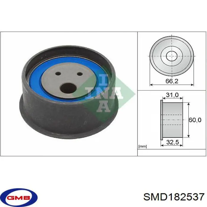 SMD182537 GMB rolo de reguladora de tensão da correia do mecanismo de distribuição de gás