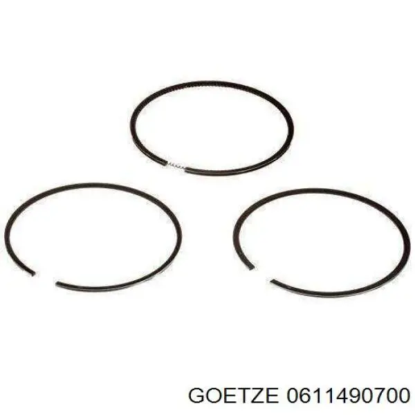 06-114907-00 Goetze кольца поршневые на 1 цилиндр, 2-й ремонт (+0,50)
