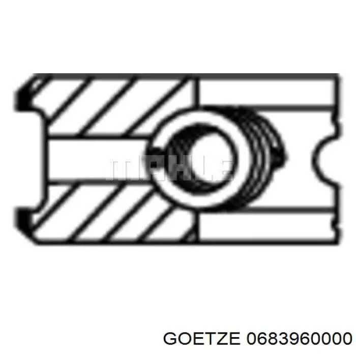 06-839600-00 Goetze кольца поршневые комплект на мотор, std.