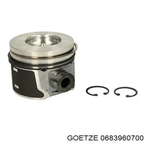 683960700 Goetze кольца поршневые комплект на мотор, 2-й ремонт (+0,50)